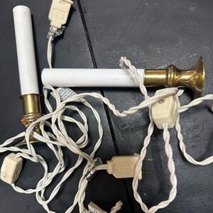 Elegant White and brass Lights